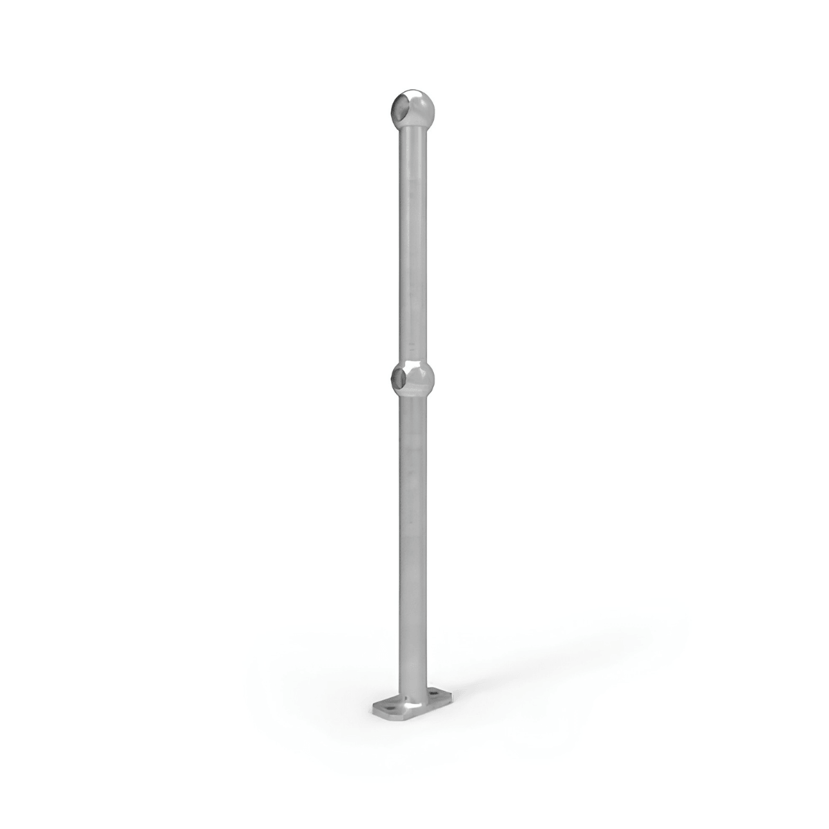 ball fence galvanised surface mounted through post Ball Fence Through Post Surface Mounted - Galvanised 1 Ball Fence Through Post Surface Mounted - Galvanised