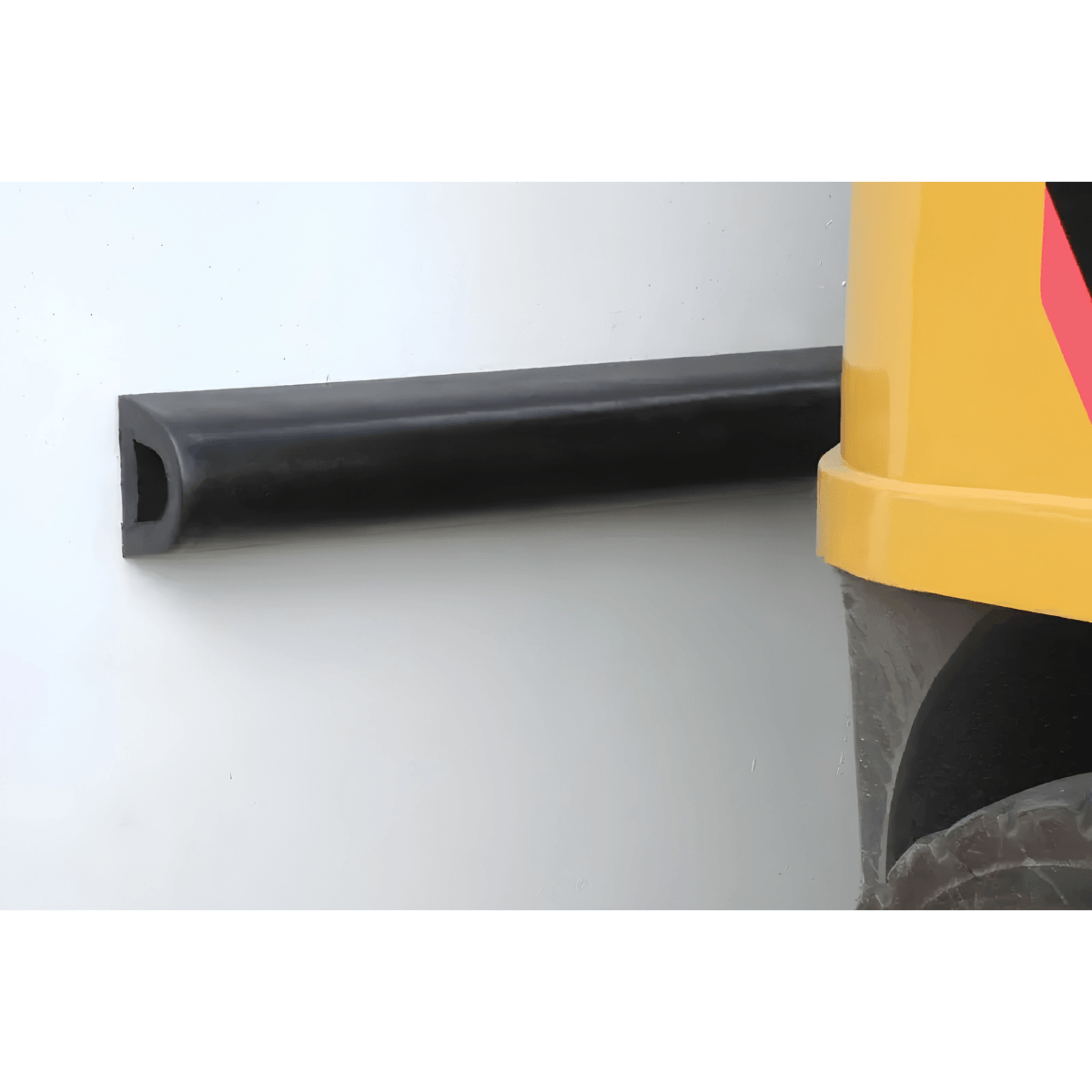 dock bumper rubber black 50mm depth 50mm high 910mm wide 02 Dock Bumper Rubber 50mm x 50mm x 910mm - Black 2 Dock Bumper Rubber 50mm x 50mm x 910mm - Black - Image 2