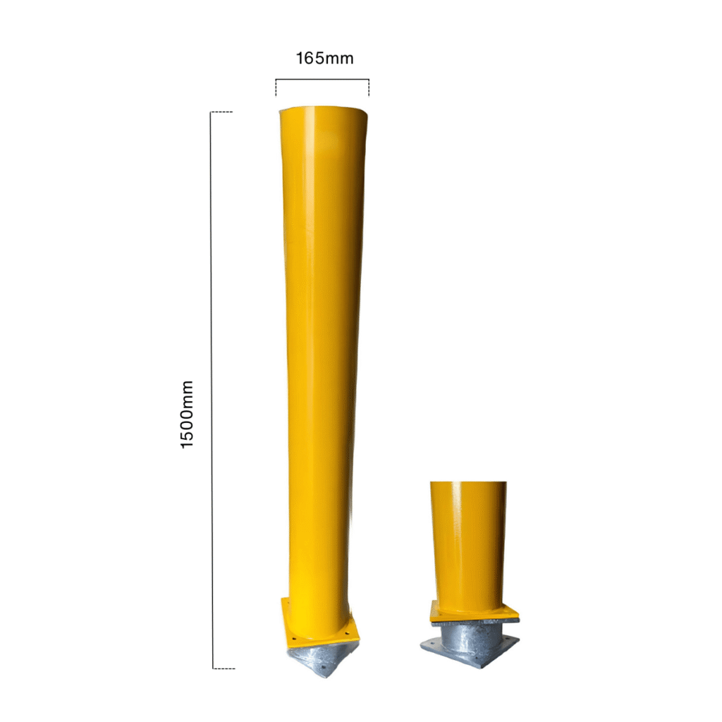 dugite break away yellow bollard 165mm wide 1500mm high Dugite 165mm x 1500mm Break-away Bollard Yellow 2 dugite break away yellow bollard 165mm wide 1500mm high Dugite 165mm x 1500mm Break-away Bollard Yellow 1