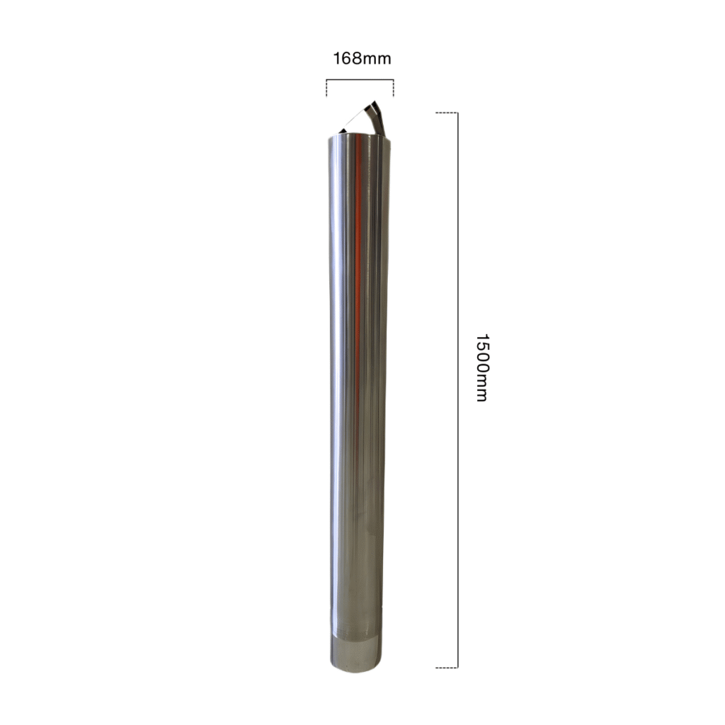 dugite inground stainless steel 316 bollard 168mm wide 1500mm high Dugite 168mm x 1500mm Inground Stainless Steel (316) Bollard 8 dugite inground stainless steel 316 bollard 168mm wide 1500mm high Dugite 168mm x 1500mm Inground Stainless Steel (316) Bollard 7