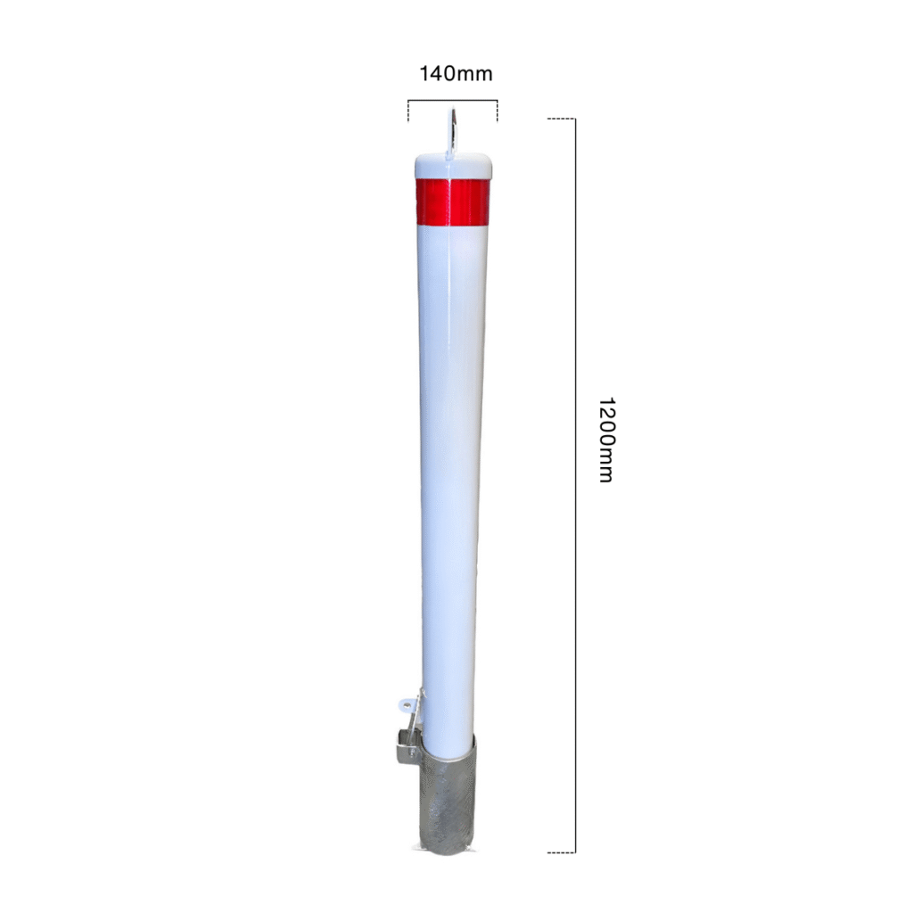 dugite padlock removable round white bollard 140mm wide 1200mm high Dugite 140mm x 1200mm Padlock Removable Bollard Round White 6 dugite padlock removable round white bollard 140mm wide 1200mm high Dugite 140mm x 1200mm Padlock Removable Bollard Round White 5
