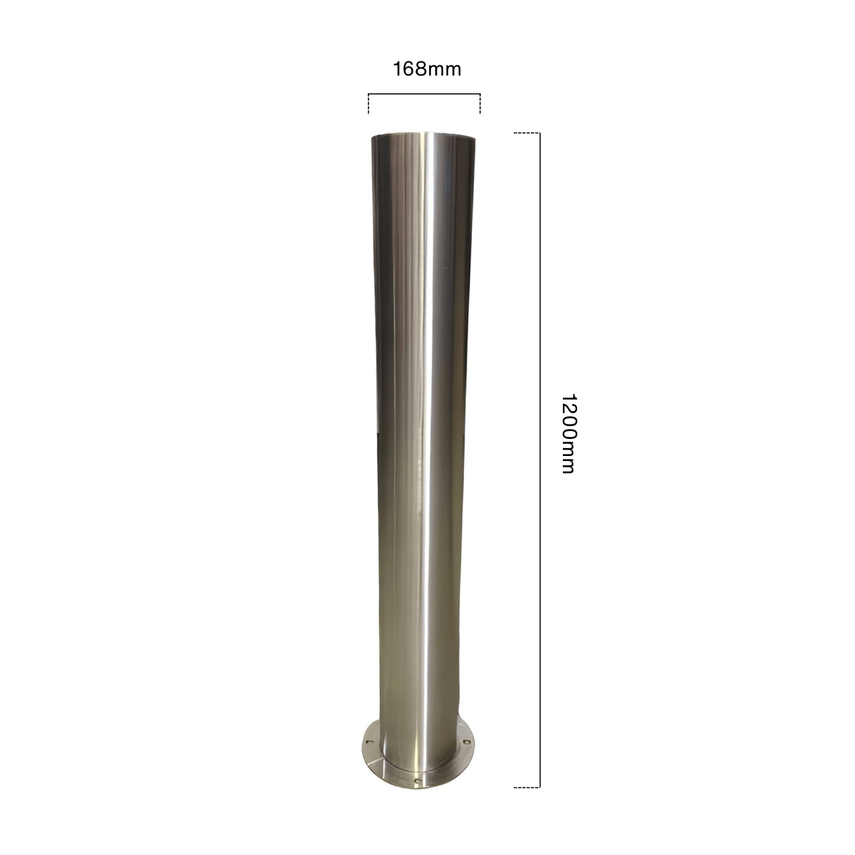 dugite surface mount stainless steel 316 bollard 168mm wide 1200mm high Dugite 168mm x 1200mm Surface Mount Bollard Stainless Steel (316) 1 Dugite 168mm x 1200mm Surface Mount Bollard Stainless Steel (316)