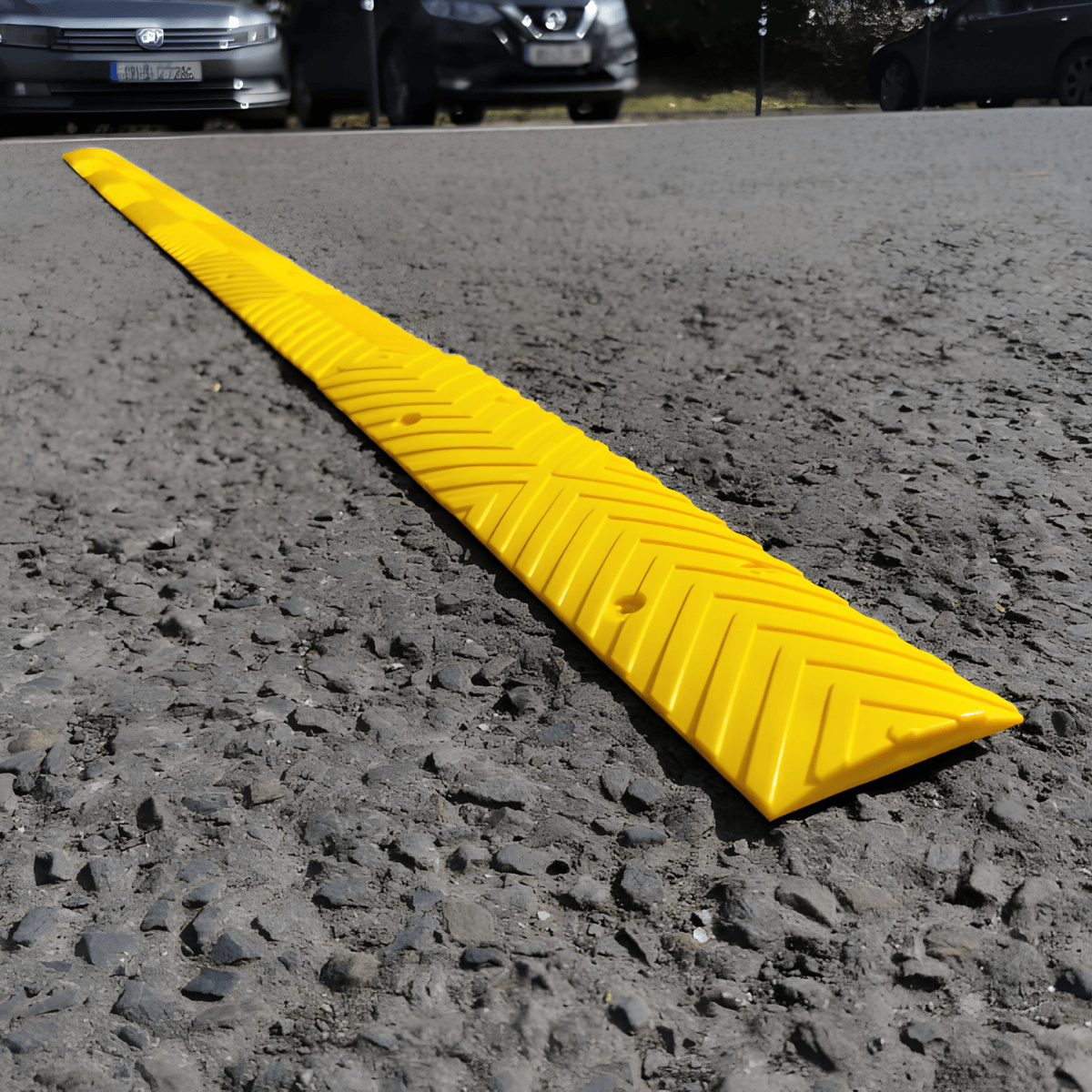 rubber rumble strip yellow 500mm 02 Rubber Rumble Strip 500mm - Yellow 2 Rubber Rumble Strip 500mm - Yellow - Image 2
