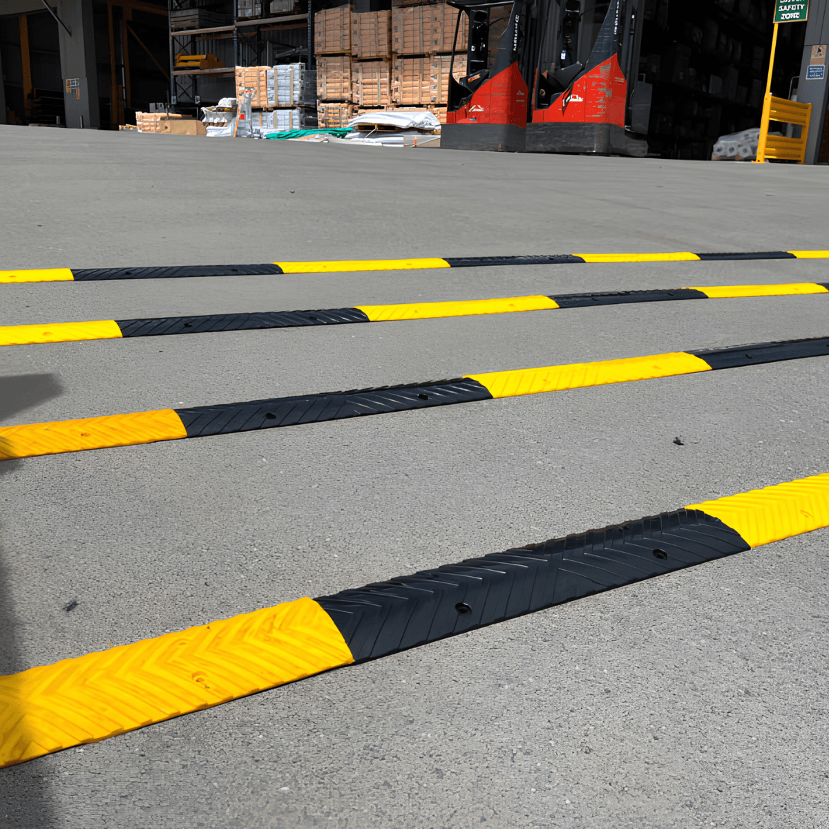 rubber rumble strip yellow 500mm 03 Rubber Rumble Strip 500mm - Yellow 3 Rubber Rumble Strip 500mm - Yellow - Image 3